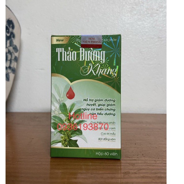 THẢO ĐƯỜNG KHANG - Hộp 60 viên Giúp Ổn định đường huyết