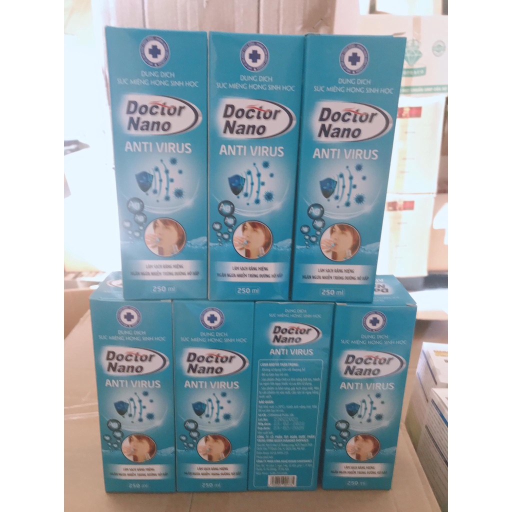 Nước Súc Miệng Họng Sinh Học Doctor Nano Anti Virus giúp kháng khuẩn, sát khuẩn - Chai 250ml
