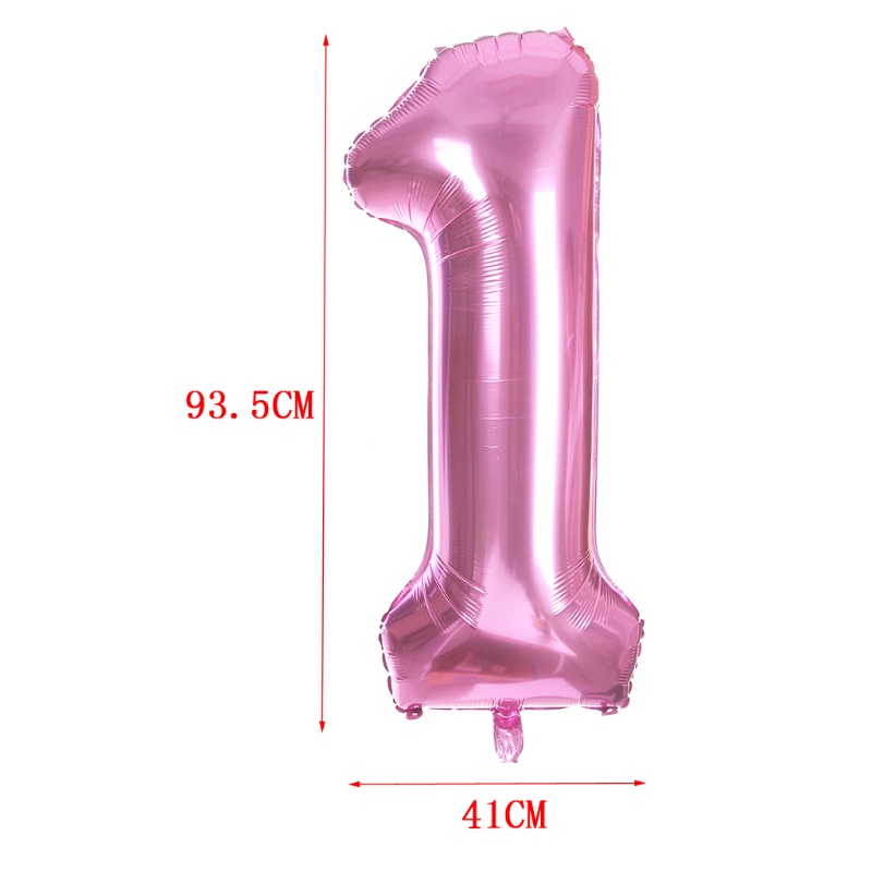 Bộ 5 Bong Bóng Foil Họa Tiết Chữ Happy Birthday 1 Dùng Trang Trí Tiệc Sinh Nhật Cho Bé