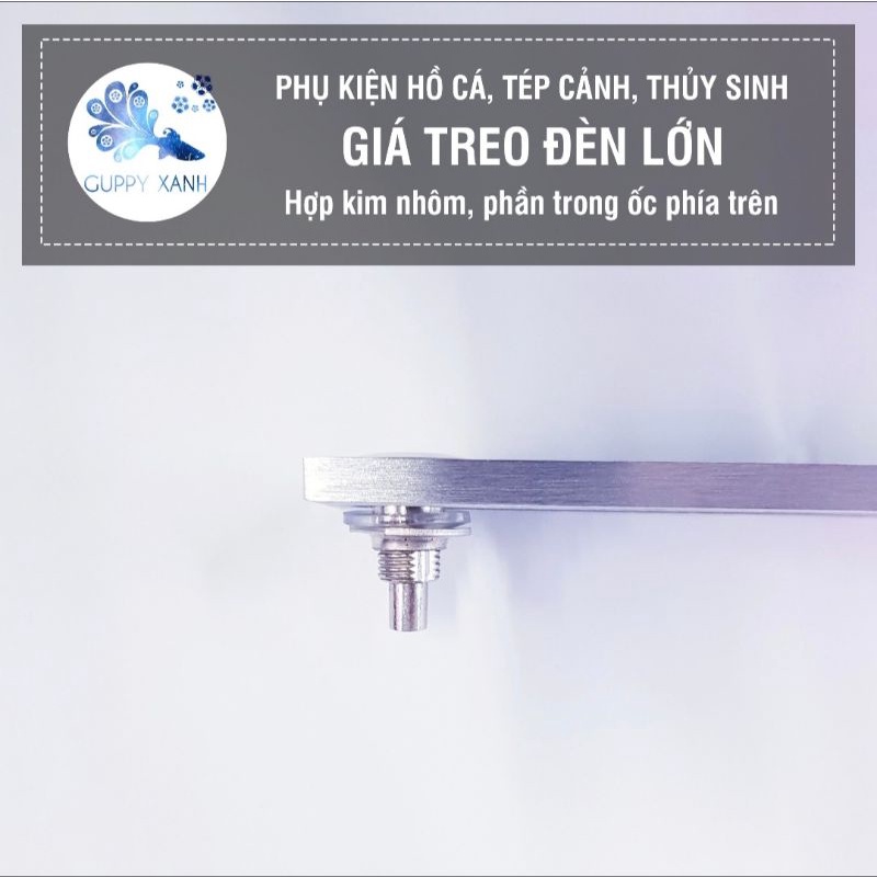 Giá treo cao cấp bằng hợp kim nhômcó thể treo được các đèn thủy sinh lớn từ 1m đến 2m. Giá treo đơn có thể treo led rọi