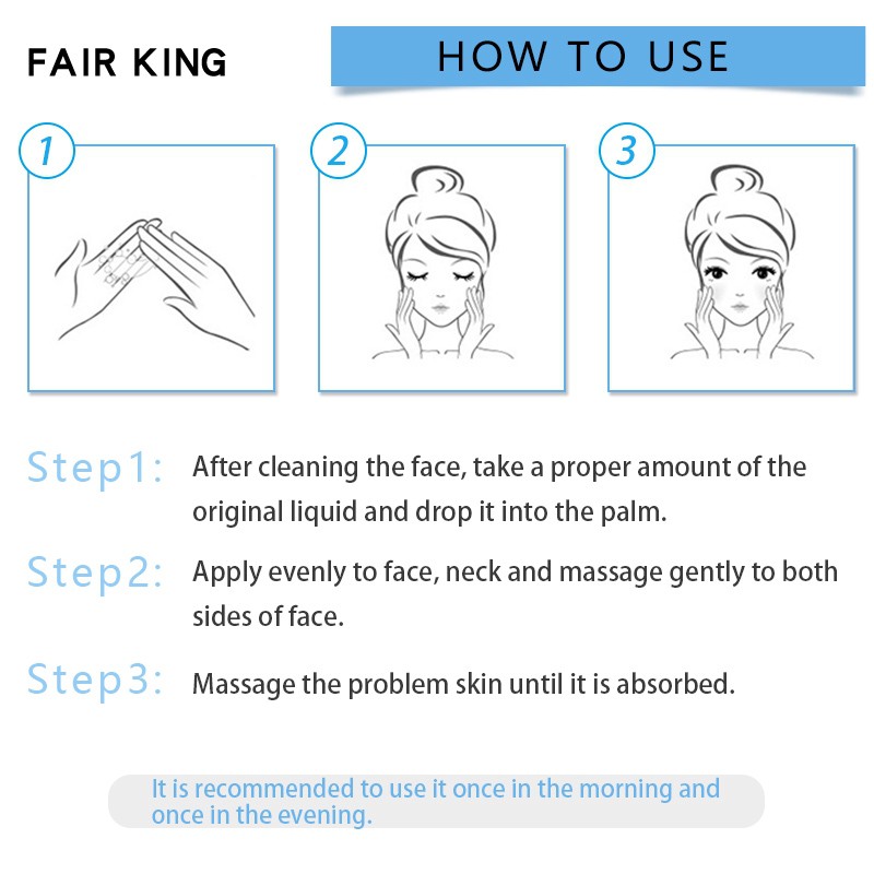 FAIR KING Kem dưỡng trắng da chống nhăn Collagen ốc sên + Tinh chất làm trắng da chống nhăn Ốc sên làm trắng da mặt Co lại dưỡng ẩm