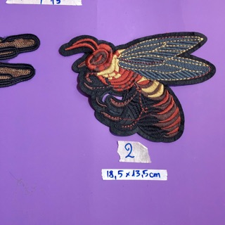 Sticker thêu hình chuồn chuồn & con ong