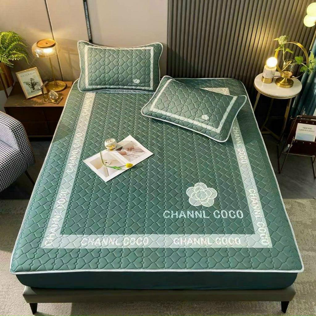 Chiếu Điều Hòa 5D Bọc Chun Thương Hiệu Chanel COCO 2023 ( kèm 2 vỏ gối)