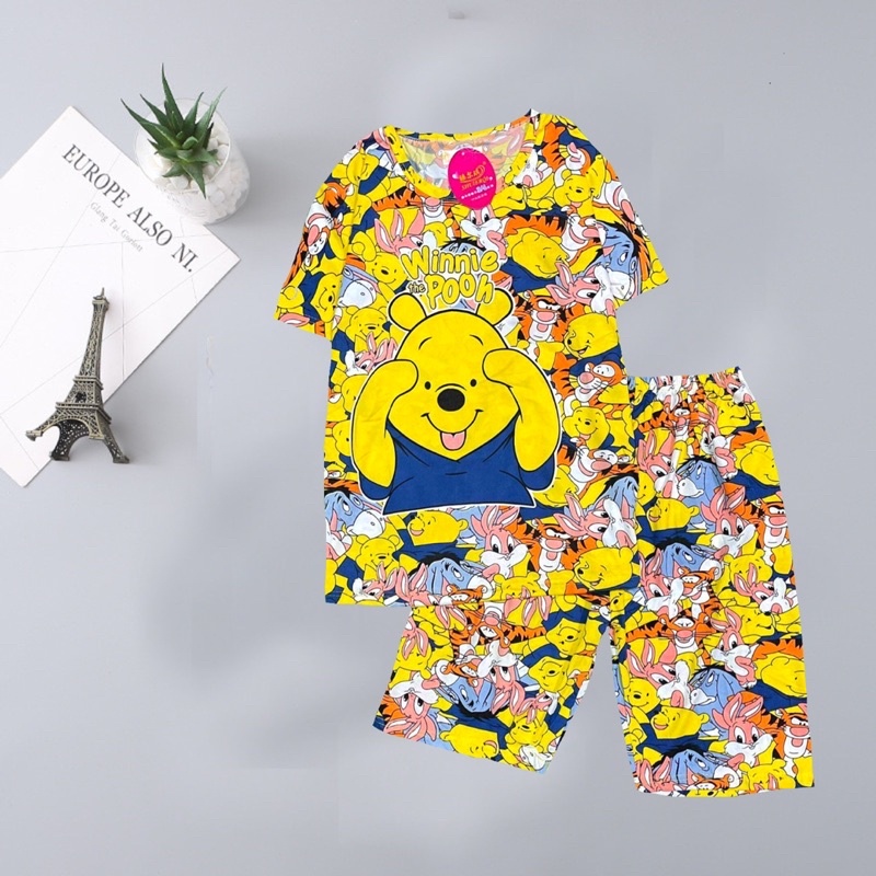 Bộ ngủ zoo hoạt hình cute . Freeship Extra