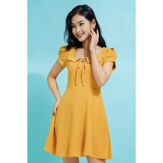 Đầm nữ cổ vuông, dáng xòe TKFASHION - DK577