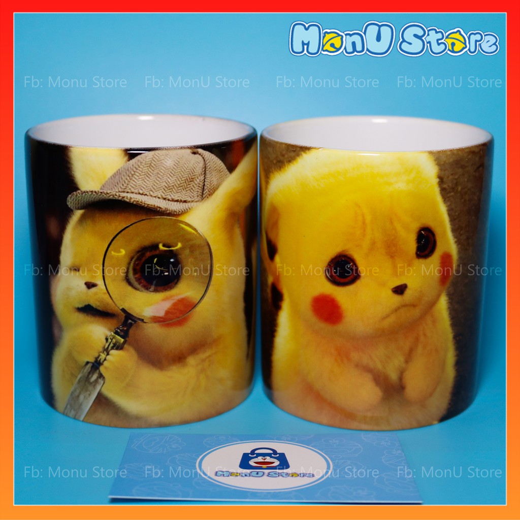 Ly sứ hoạt hình PIKACHU dễ thương cute (ly thường, ly huyền ảo)