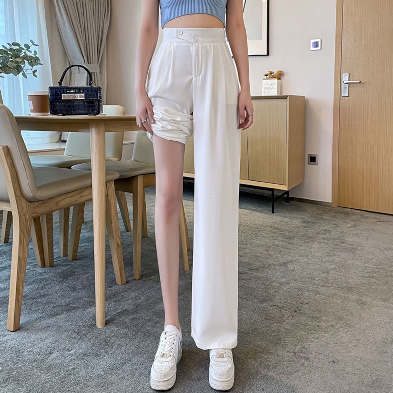 Quần tây IELGY cạp cao ống đứng dễ phối đồ cho nữ