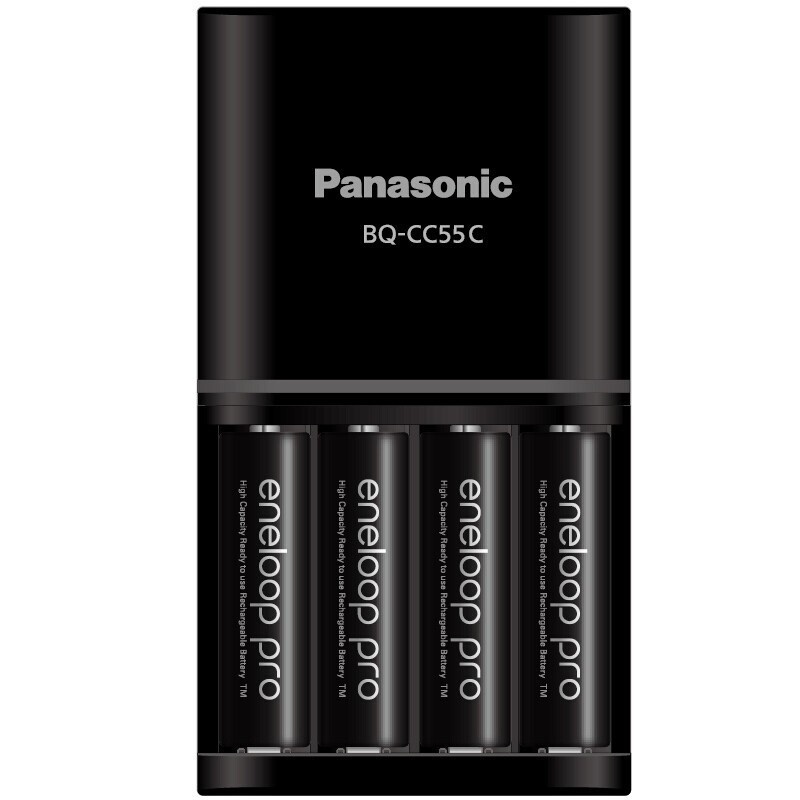 Combo Pin Sạc Eneloop Pro 2550mAh - Bộ Sạc Pin AA AAA Panasonic KJ55HCC40C Sạc nhanh, tự ngắt