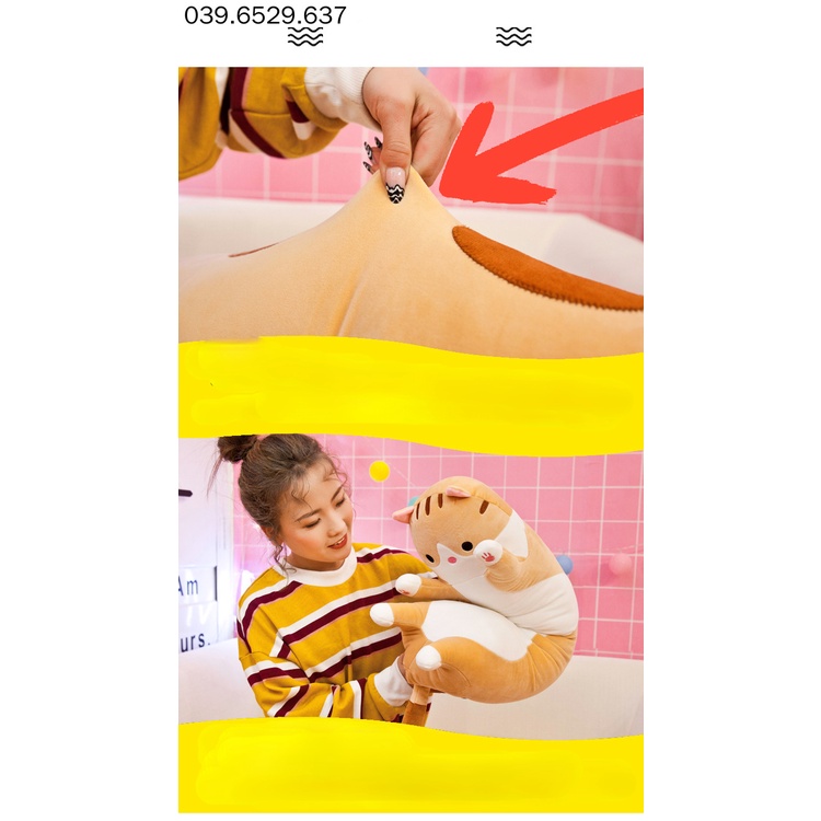 Đồ Chơi Nhồi Gấu Bông Mèo Dài Phim Hoạt Hình Ngủ Ôm Búp Bê Teddy Kids Đi Cùng Cô Gái Lễ Hội Quà Sinh Nhật