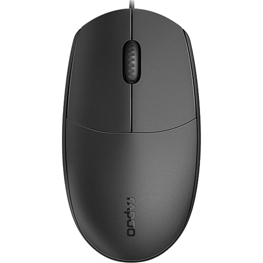 Chuột có dây Rapoo N100 cổng USB Màu Đen Black