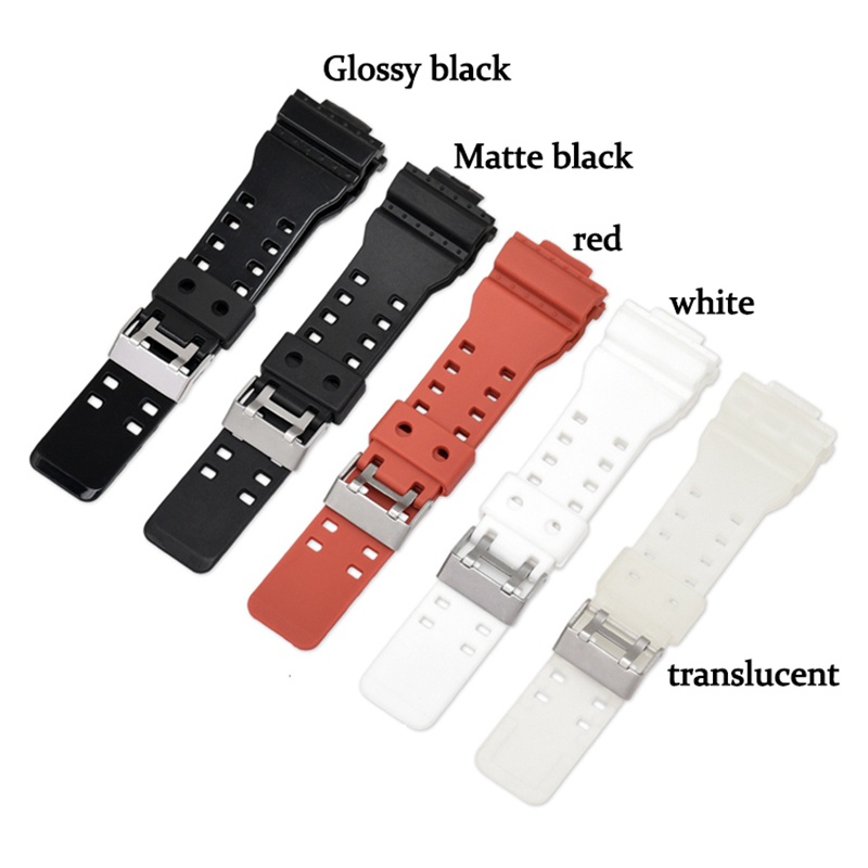Dây Đeo Silicon 16mm Chống Nước Chống Sốc Thay Thế Cho Đồng Hồ Casio G Shock GW-8900 GA-100 GD-100