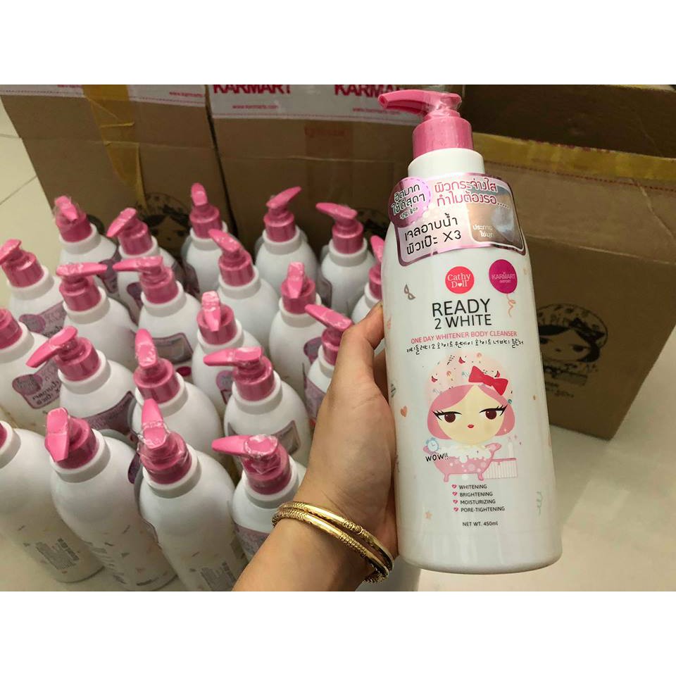 Sữa tắm Cathy Doll Ready 2 White Body One Day Whitener Cleanser