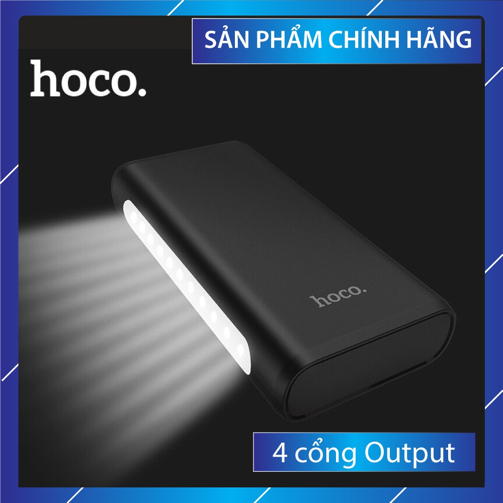 Pin Sạc Dự Phòng Hoco J60 30.000 mAh Siêu Trâu 4 cổng output - BH Chính Hãng 12 Tháng