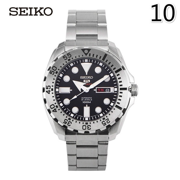 Đồng Hồ quartz seiko 5 Màu Đỏ Răng aquaman Kiểu Dáng Thể Thao srp601j1