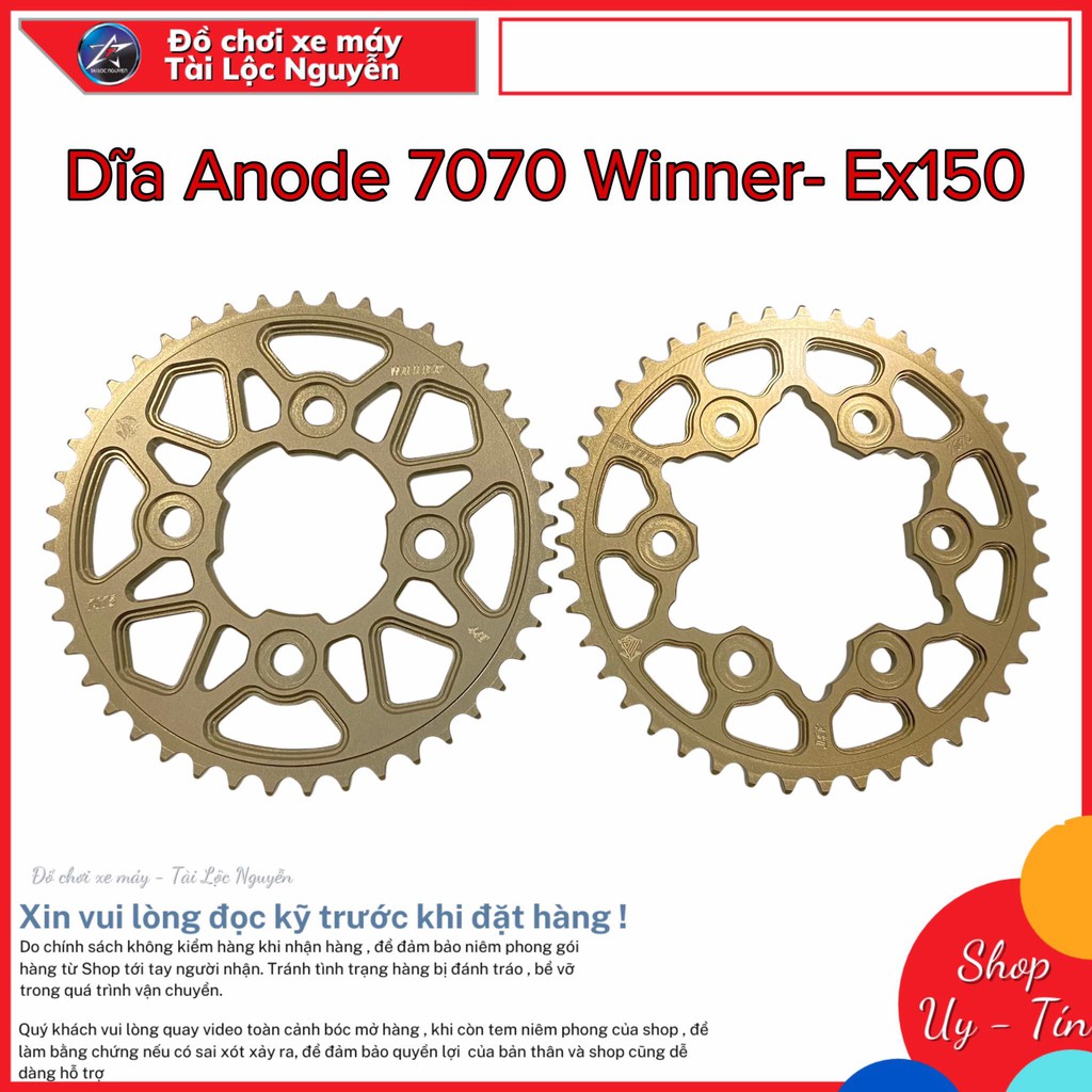 DĨA NHÔM 7075 ANODE EXCITER 150 VÀ HONDA WINNER/X