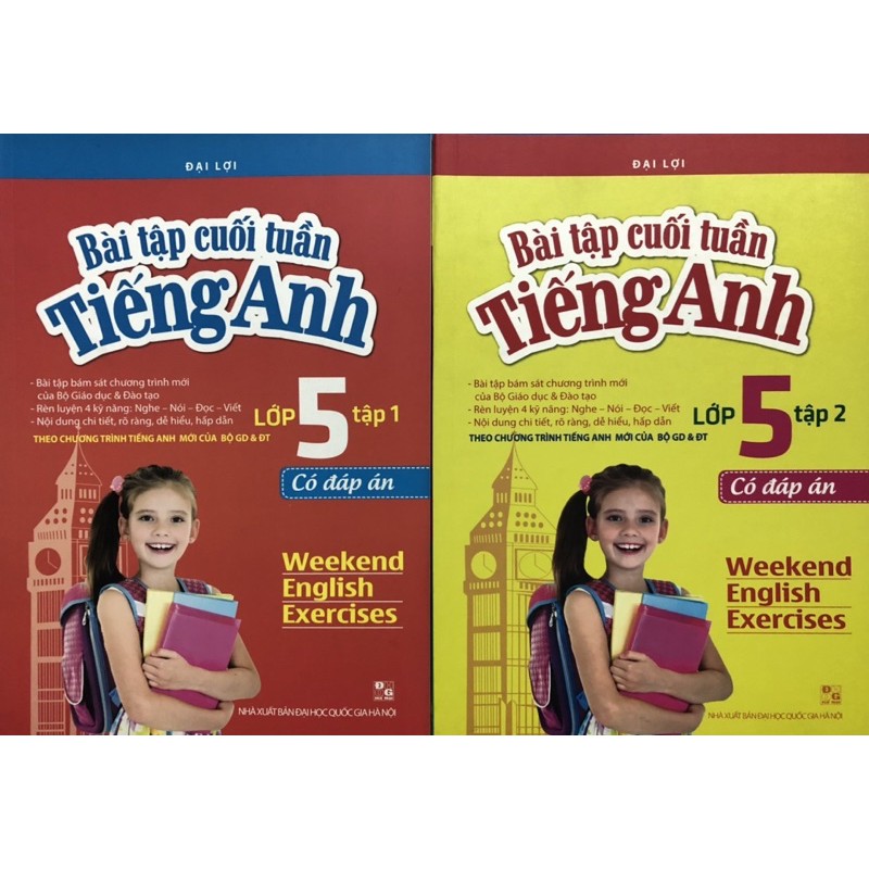 Sách - Bài tập cuối tuần tiếng anh lớp 5 (Combo 2 tập)