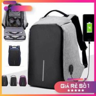 Balo chống trộm, chống nước Có Cổng Sạc USB vừa laptop 16inch LOẠI DÀY 1120 (xám)