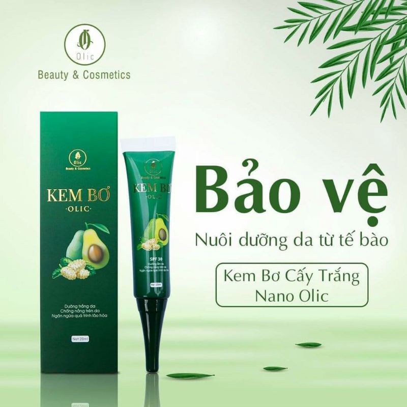 Kem bơ cấy trắng Nano Olic mới, 20ml