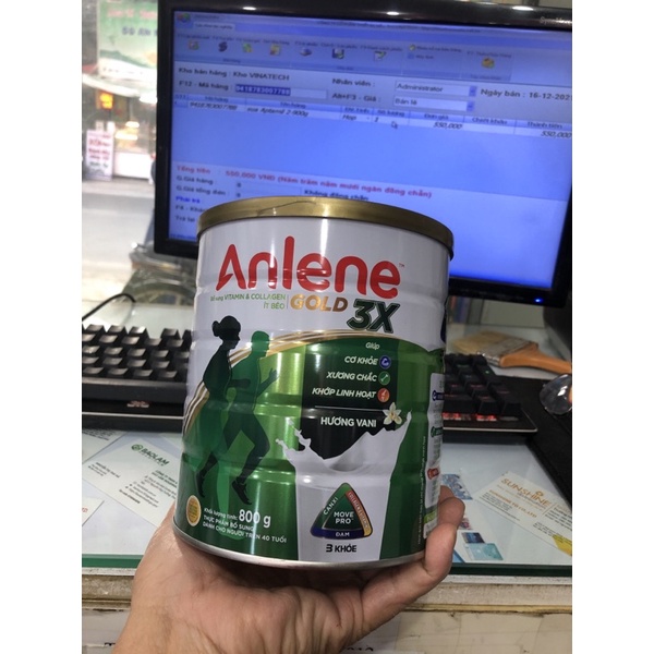 Sữa_Enlene gold vàng 3 X (800g)