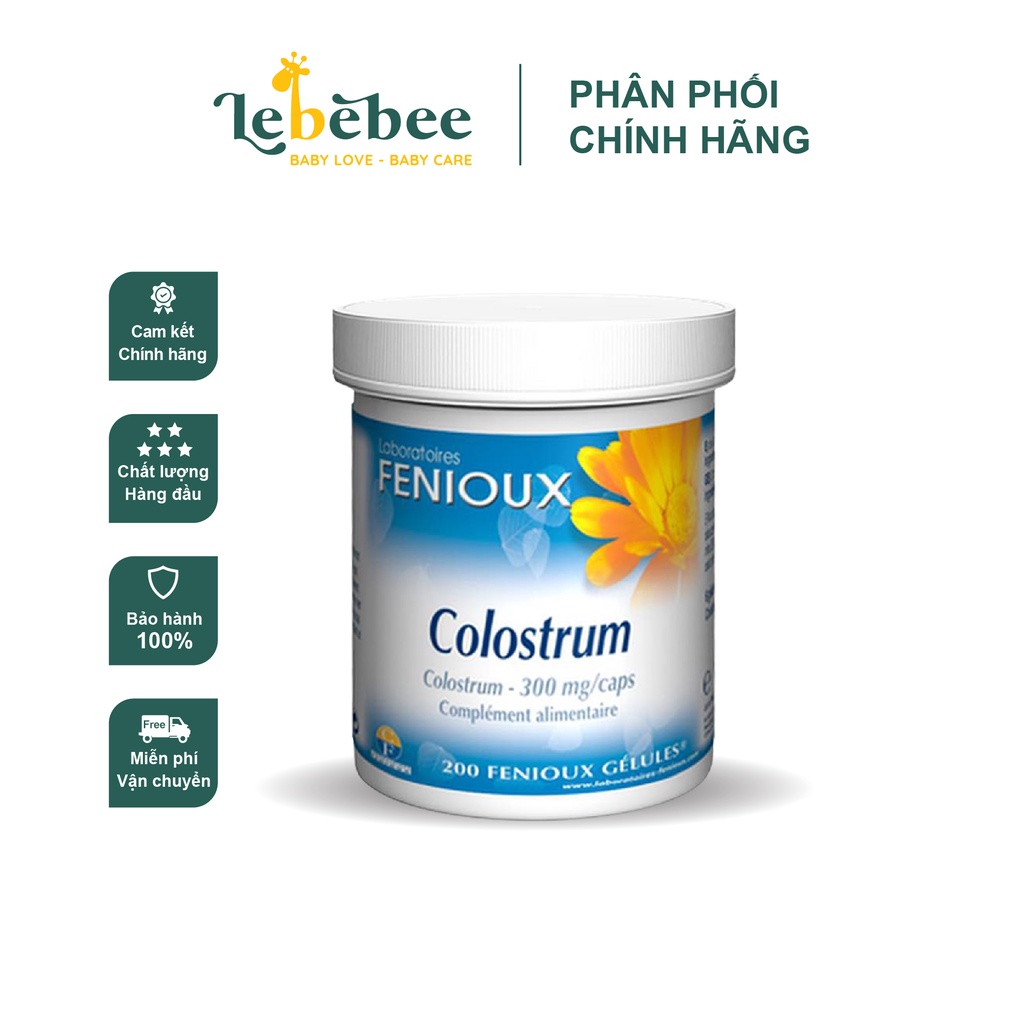 Sữa Non Pháp Fenioux Colostrum 200 Viên cho bé từ sơ sinh