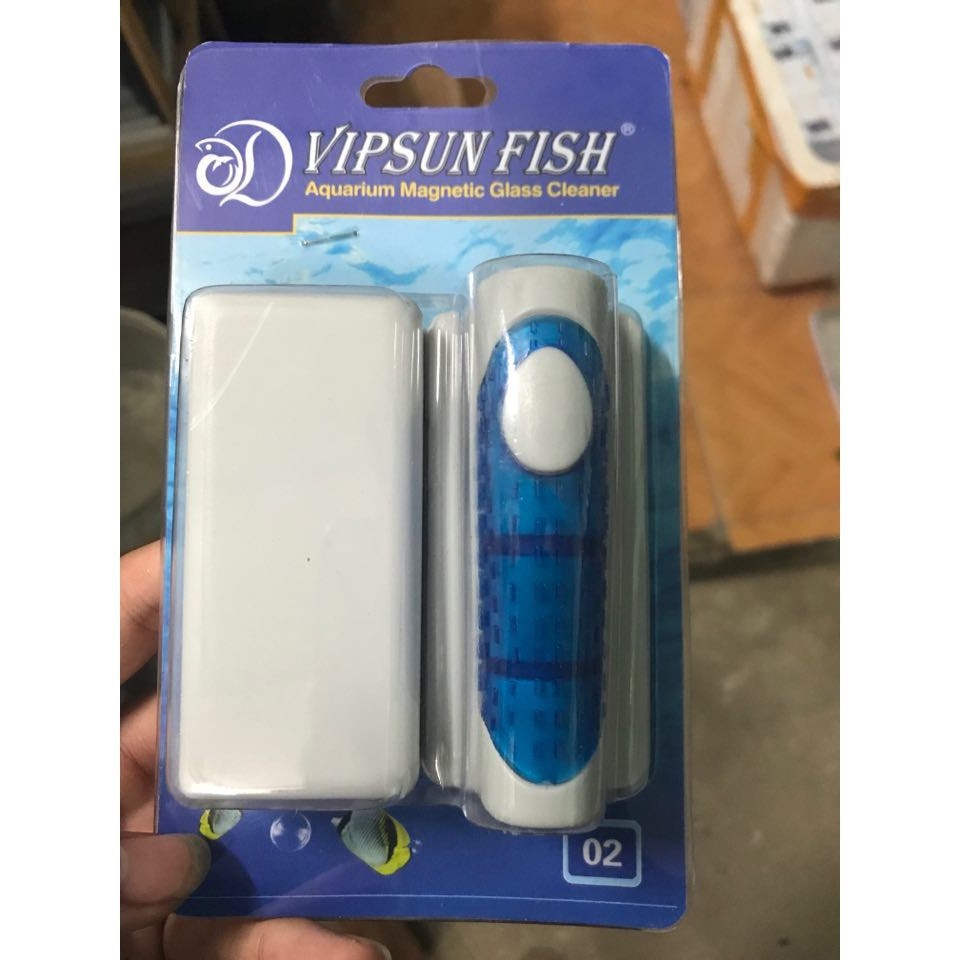 Cọ Bể Nam Châm VIPSUN Đủ cỡ - Chà Rêu Bám Trên Kính Hồ Cá