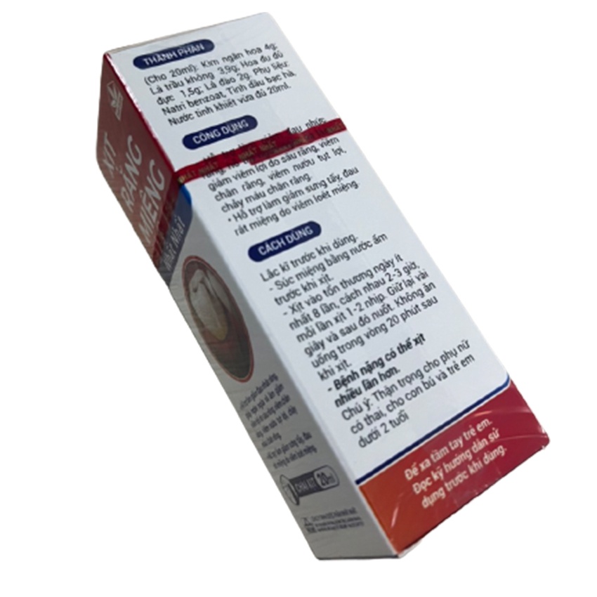 Xịt Răng Miệng Nhất Nhất (Chai 20ml) - Giảm viêm lợi do sâu răng , Cvspharmacy