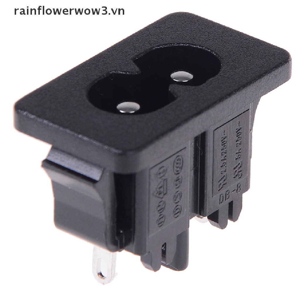 Set 5 Đầu Nối Phích Cắm Điện 2 Chấu AC250v 2.5a Ic320 c8