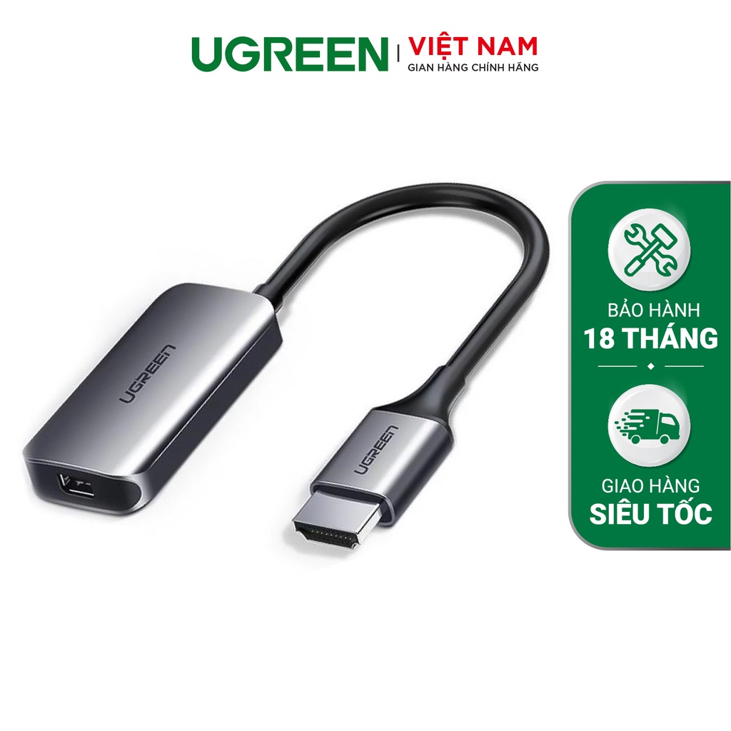 Cáp chuyển đổi HDMI sang Mini Displayport hỗ trợ 4K x 2K cao cấp dài 10cm UGREEN CM239 60352