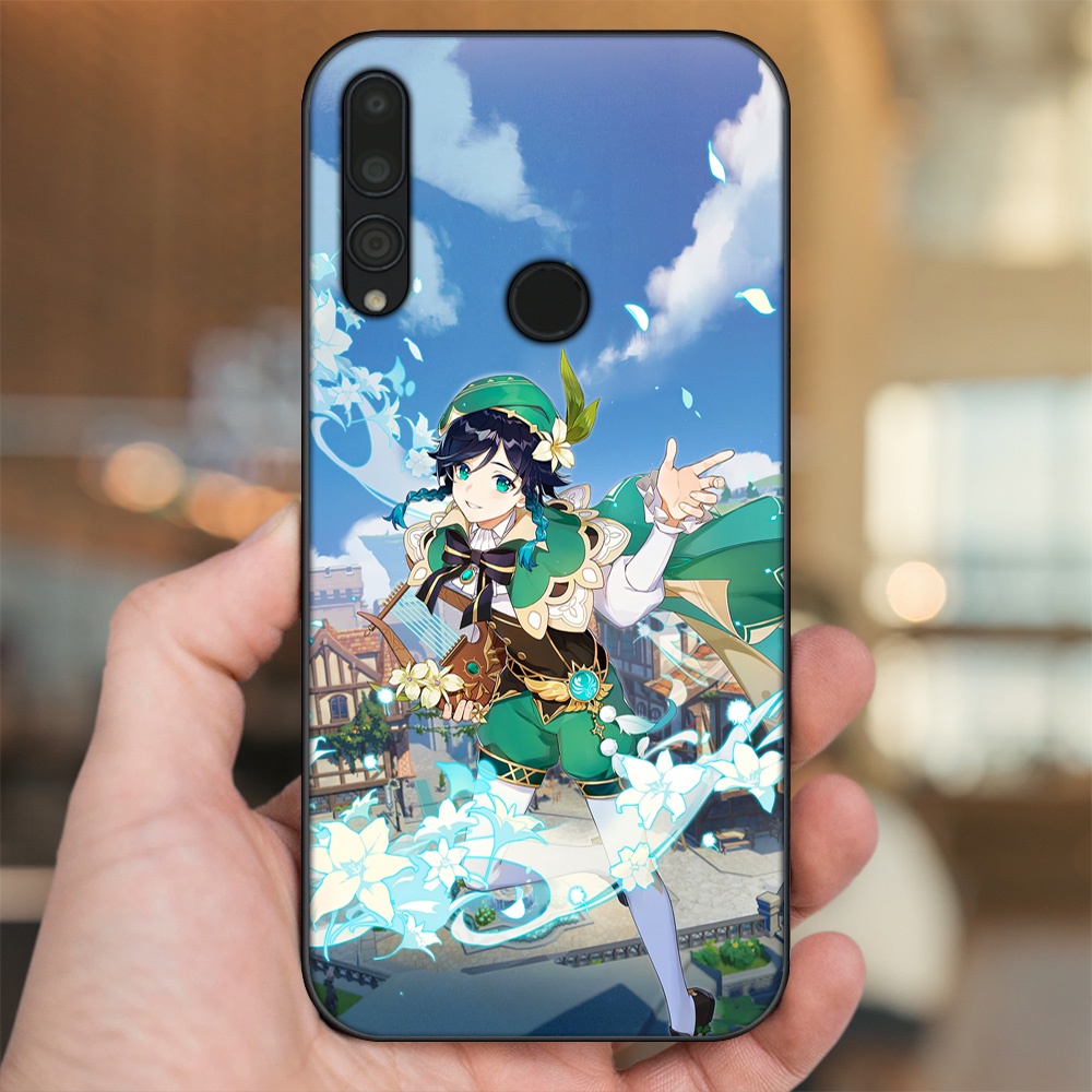 Ốp lưng Huawei Y9 Prime 2019 viền đen in hình Venti Genshin Impact