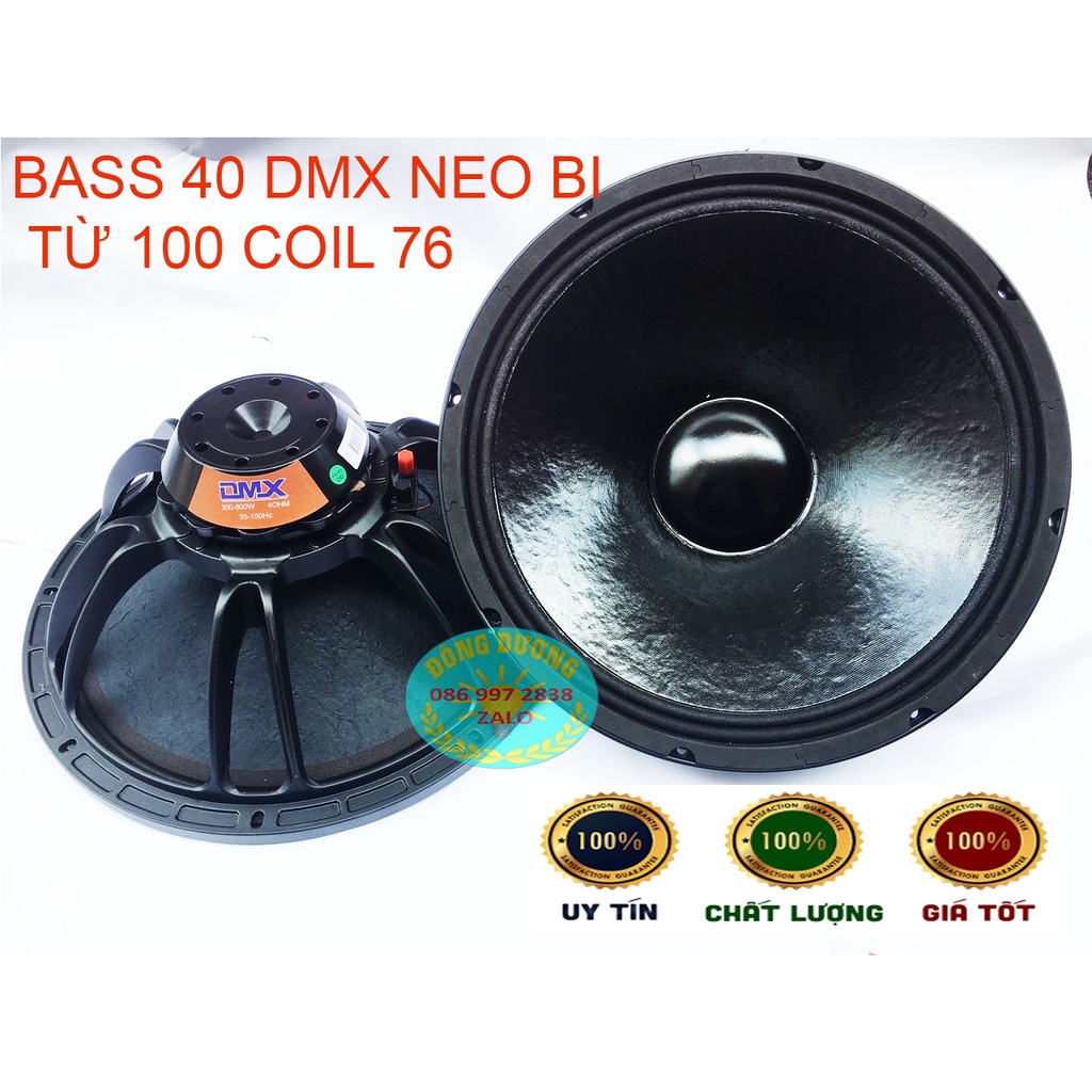 BỘ 2 CỦ LOA FULL 40 NEO BI DMX CHINA COIL 76 DẸT - XƯƠNG NHÔM - CÔNG SUẤT MAX 800W