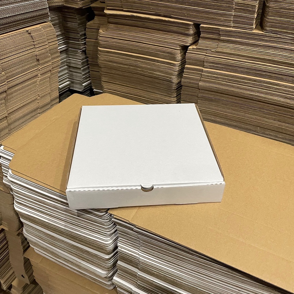 COMBO 20 Hộp carton đựng bánh pizza size 18x18x4cm