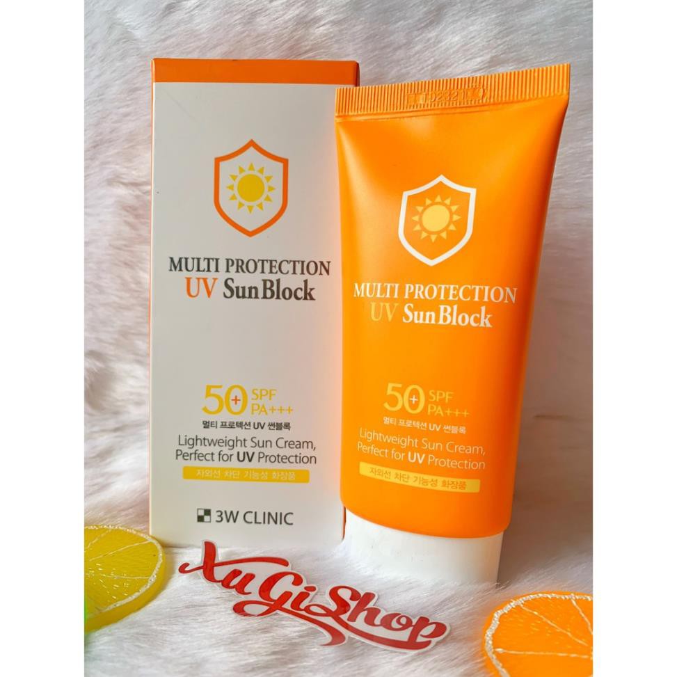 Kem chống nắng Multi Protection Uv Sun Block 3W Clinic Hàn Quốc 70ml