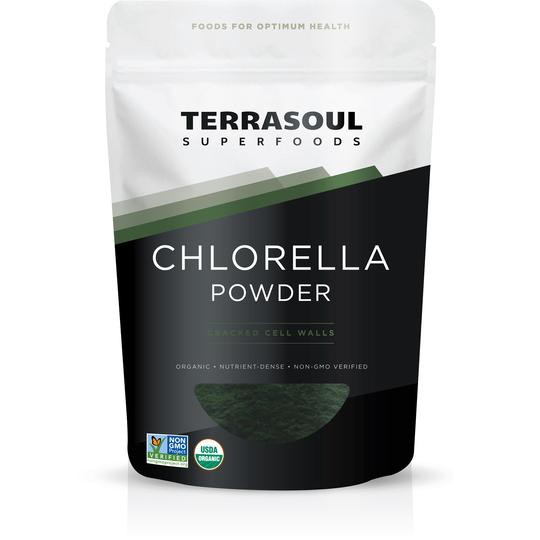 Bột tảo Chlorella hữu cơ (Organic Chlorella Powder) - Terrasoul - 170g