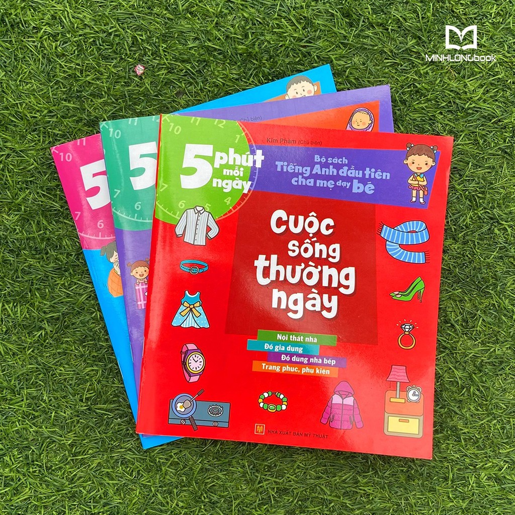 Sách: Combo 5 Phút Mỗi Ngày - Tiếng Anh Đầu Tiên Cha Mẹ Dạy Bé