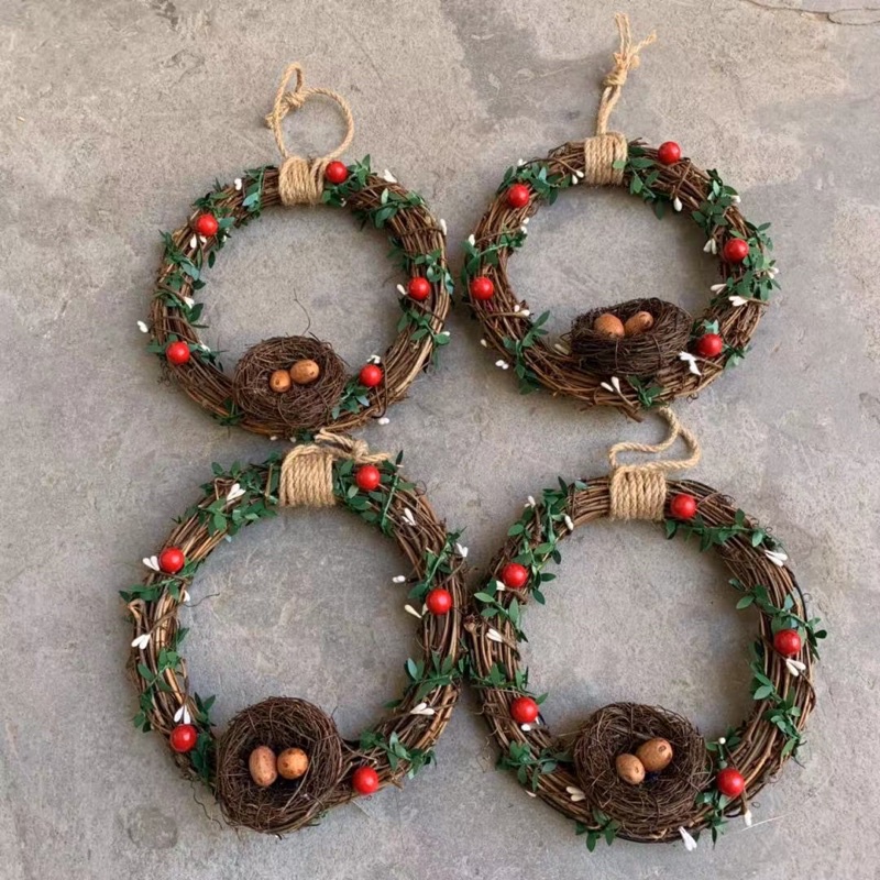 Vòng Nguyệt Quế, Vòng treo cửa trang trí giáng sinh, trang trí Tết làm đồ Handmade cực kỳ dễ thương