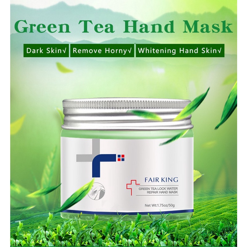 [Hàng mới về] Mặt nạ tay FAIR KING từ trà xanh dưỡng ẩm chống nếp nhăn