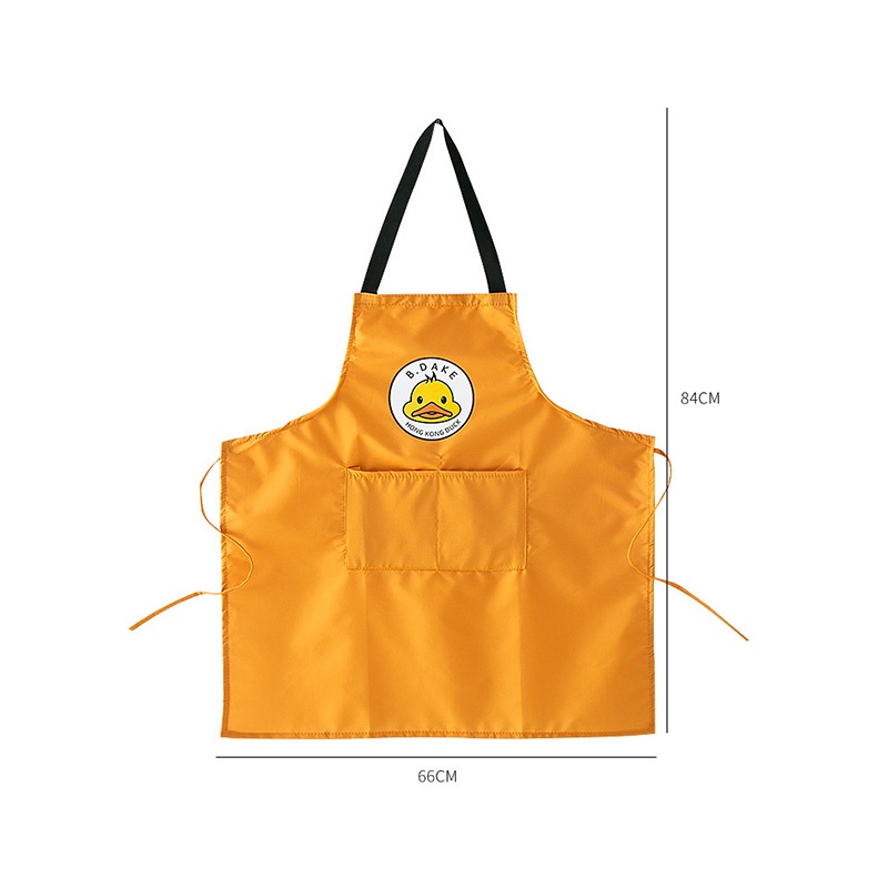 Tạp Dề Nấu Ăn Dày Dặn Chống Thấm Nước Và Dầu Hình Vịt Vàng Mới Dành Cho Nhà Bếp