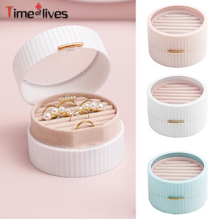 Hộp đựng trang sức hai tầng mini tiện dụng
