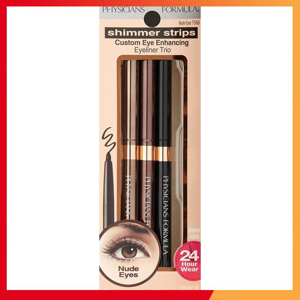 Bộ 3 Chì kẻ mắt Shimmer strips Physicians Formula Custom Eye Enhancing Eyeliner Trip Hàng Mỹ Mỹ phẩm xách tay