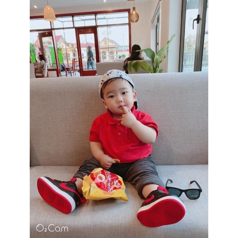 Áo thun polo Zara xanh lơ 12/18