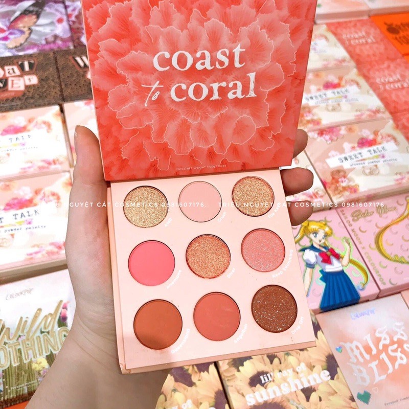 Bảng màu mắt 9 ô Colourpop Coast To Coral