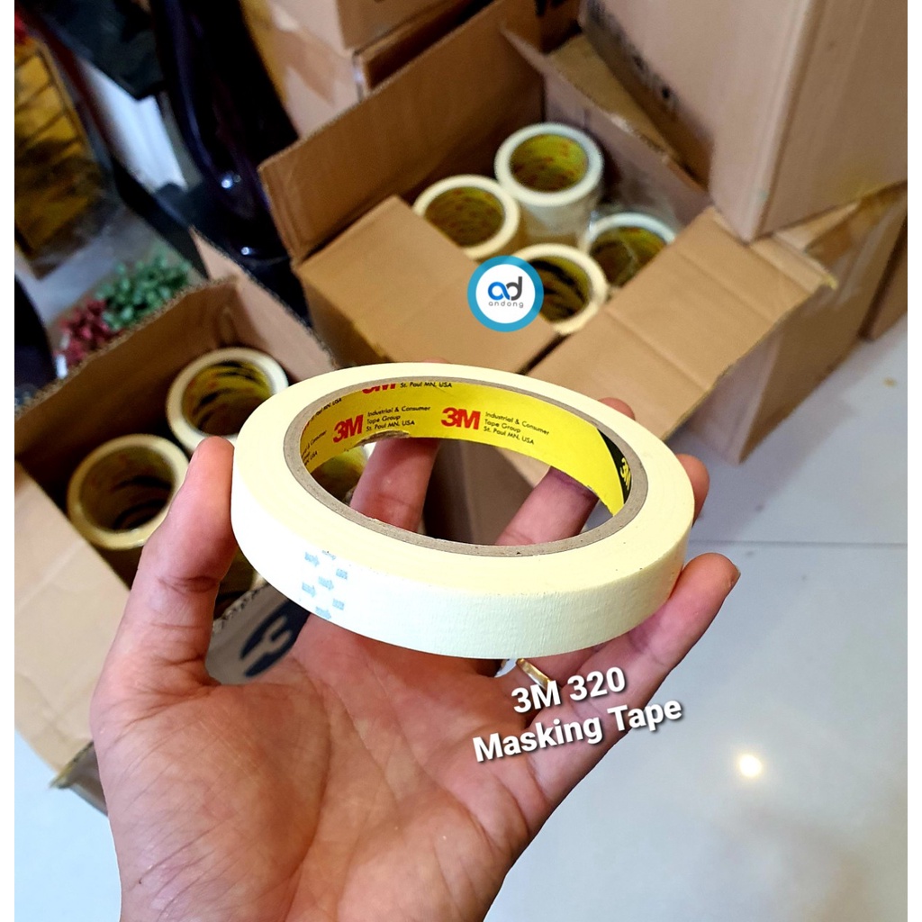 Băng Keo Giấy 1 Mặt che sơn 3M 320 Masking Tape