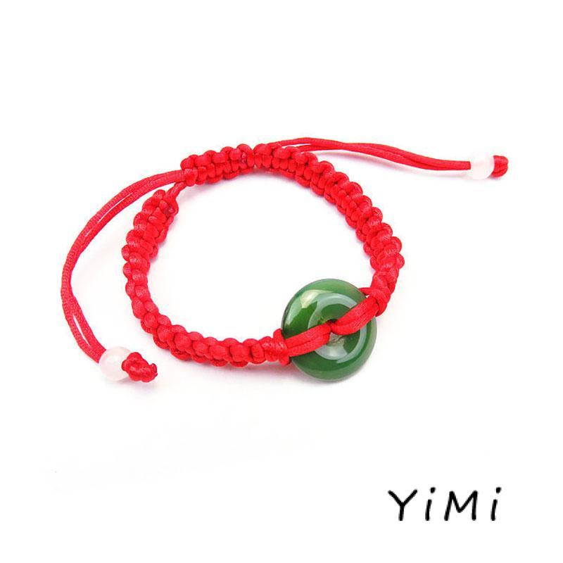 Vòng tay Jadeite dây đỏ may mắn
