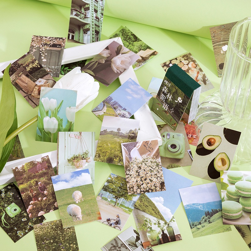 Set 50 Miếng Dán Mini Dùng Trang Trí Album Ảnh/ Sổ Tay Độc Đáo DIY