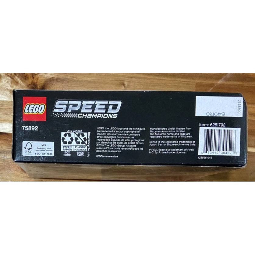 75892 Siêu xe LEGO Speed Champions McLaren Senna - Đồ chơi xếp hình xe