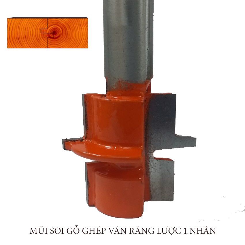 MŨI SOI GỖ GHÉP VÁN RĂNG LƯỢC 1 NHÂN 30MM - MŨI PHAY GỖ ÂM DƯƠNG