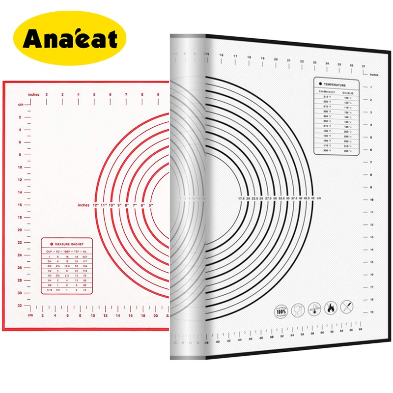 [Mã Cls2404A Giảm 30K Đơn 150K] Thảm Anaeat Bằng Silicon Nhào Bột Làm Bánh Pizza / Bánh Ngọt Cho Nhà Bếp Tiện Dụng