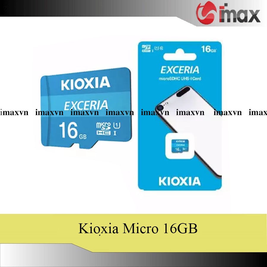 Thẻ nhớ Micro SDHC Kioxia 16GB (100Mb/s) + Adapter