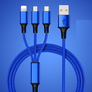 Cáp sạc 3 đầu chống rối đứt cho ipmicro-type c