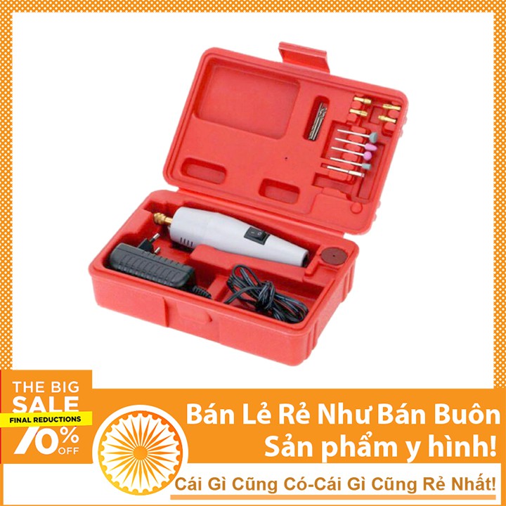 Bộ Máy Khoan, Mài Mini Đa Năng Cầm Tay - Khoan Hộp Đỏ Chất Lượng Cao